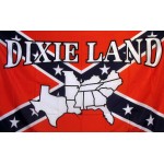 Rebel Dixie Land 3'x 5' Novelty Flag