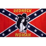 Rebel Redneck Woman 3'x 5' Novelty Flag