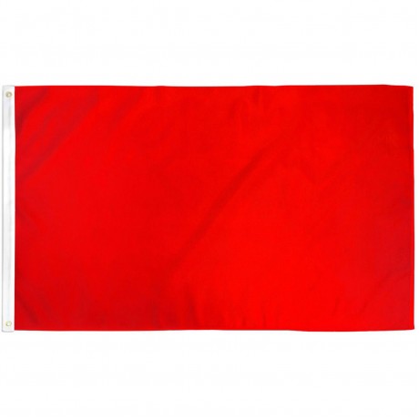 Solid Red 3' x 5' Polyester Flag