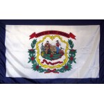 West Virginia 3'x 5' Solar Max Nylon State Flag