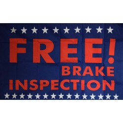Free Brake Inspection 3' x 5' Polyester Flag