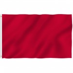 Solid Red Nylon 3'x 5' Flag