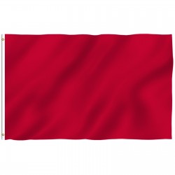 Solid Red Nylon 3'x 5' Flag