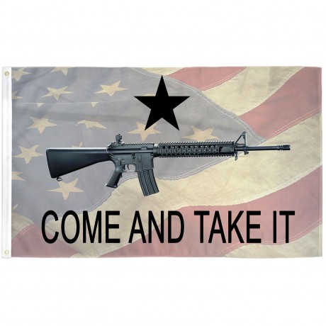 Come And Take It American Flag 3' x 5' Polyester Flag