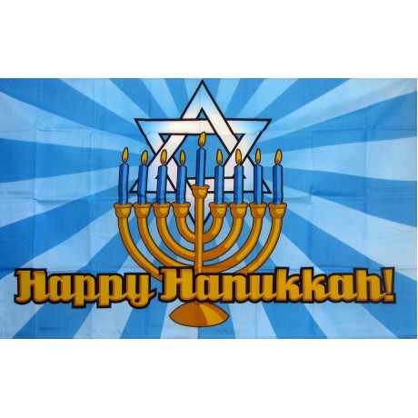 Happy Hanukkah 3' x 5' Polyester Flag