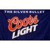 Coors Light Silver Bullet Blue 3' x 5' Flag