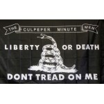 Don't Tread On Me Culpeper Black 3' x 5' Flag