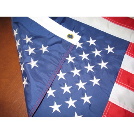6'x10' Nylon Embroidered American Flag (F-2630) - by www.neoplexonline.com