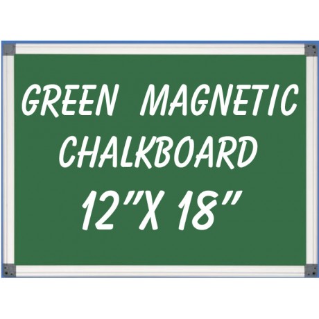 12" x 18" Aluminum Framed Magnetic Green Chalkboard