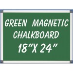 18" x 24" Aluminum Framed Magnetic Green Chalkboard