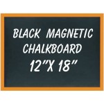 12" x 18" Wood Framed Black Magnetic Chalkboard