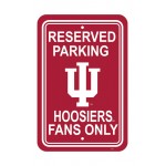 Indiana Hoosiers 12-inch by 18-inch Parking Sign