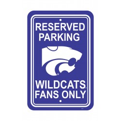 Kansas State Wildcats 12-inch by 18-inch Parking Sign