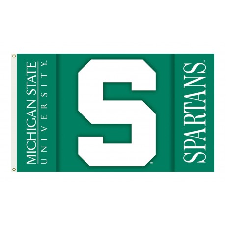 Michigan State Spartans Double Sided 3'x 5' College Flag