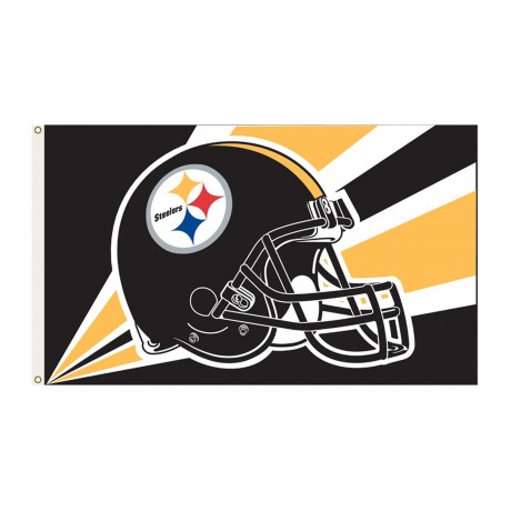 Pittsburgh Steelers Helmet 3'x 5' NFL Flag