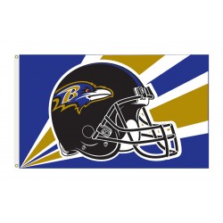 Baltimore Ravens Helmet 3'x 5' NFL Flag
