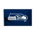 Seattle Seahawks Logo 3'x 5' NFL Flag