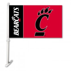 Cincinnati Bearcats NCAA Double Sided Car Flag