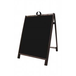 36" Hardwood A-Frame - Acrylic Black Panels