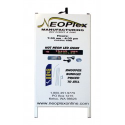 48" PVC A-Frame Sign - Custom Color Posters
