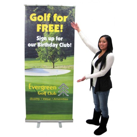 Roll-Up Banner Stand With Graphic