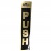 Gold Push Policy Business Sticker