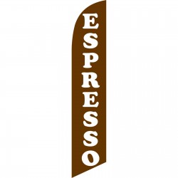 Espresso Brown Windless Swooper Flag