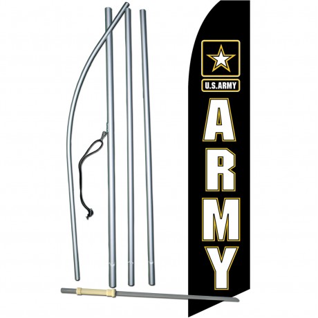 Army Military Swooper Flag Bundle