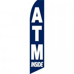 ATM Inside Blue Swooper Flag