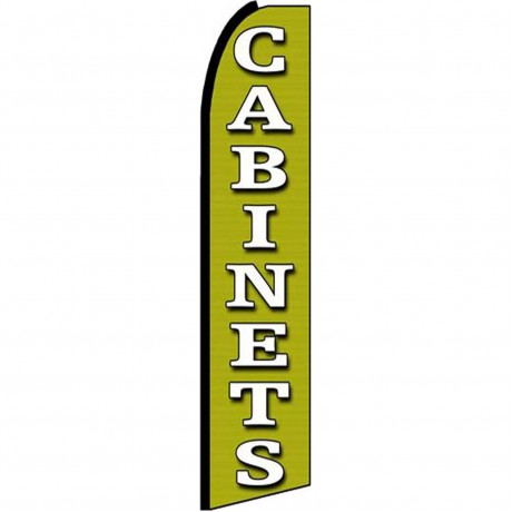 Cabinets Green Extra Wide Swooper Flag