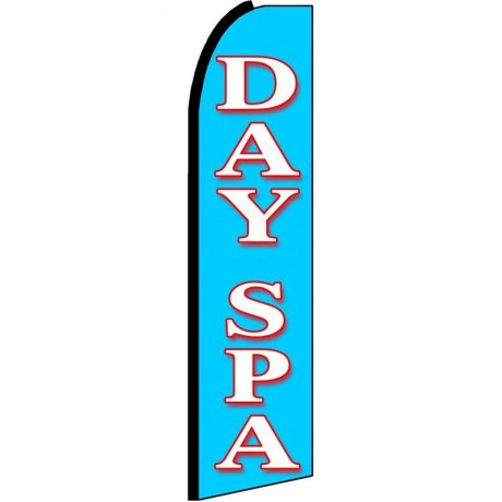 Day Spa Blue Extra Wide Swooper Flag