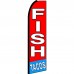 Fish Tacos Red Extra Wide Swooper Flag