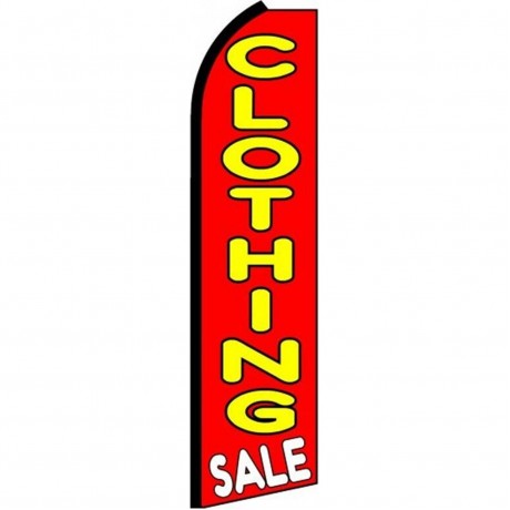 Clothing Sale Extra Wide Swooper Flag