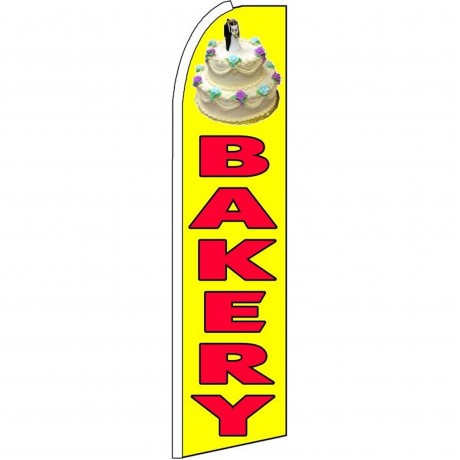 Bakery Yellow Extra Wide Swooper Flag