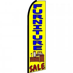 Furniture Sale Yellow Extra Wide Swooper Flag