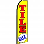 Tile Sale Yellow Extra Wide Swooper Flag