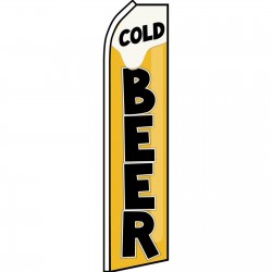 Cold Beer Swooper Flag