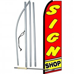 Sign Shop Extra Wide Swooper Flag Bundle