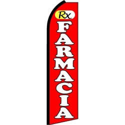 Farmacia RX Red Extra Wide Swooper Flag