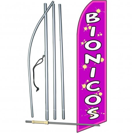Bionicos (Smoothies) Extra Wide Swooper Flag Bundle