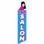 Hair Salon Blue Swooper Flag