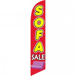 Sofa Sale Red Yellow Windless Swooper Flag