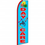 Day Care Blue Extra Wide Swooper Flag