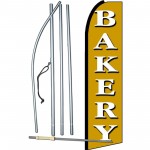 Bakery Gold Extra Wide Swooper Flag Bundle