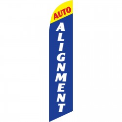 Auto Alignment Blue Windless Swooper Flag