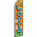 Lotto Blue/Orange Extra Wide Swooper Flag