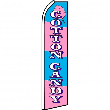 Cotton Candy Pink Blue Swooper Flag