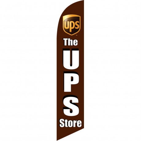 UPS Store Brown Windless Swooper Flag