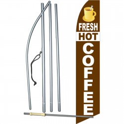 Fresh Hot Coffee Swooper Flag Bundle