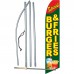 Burger & Fries Special Extra Wide Swooper Flag Bundle